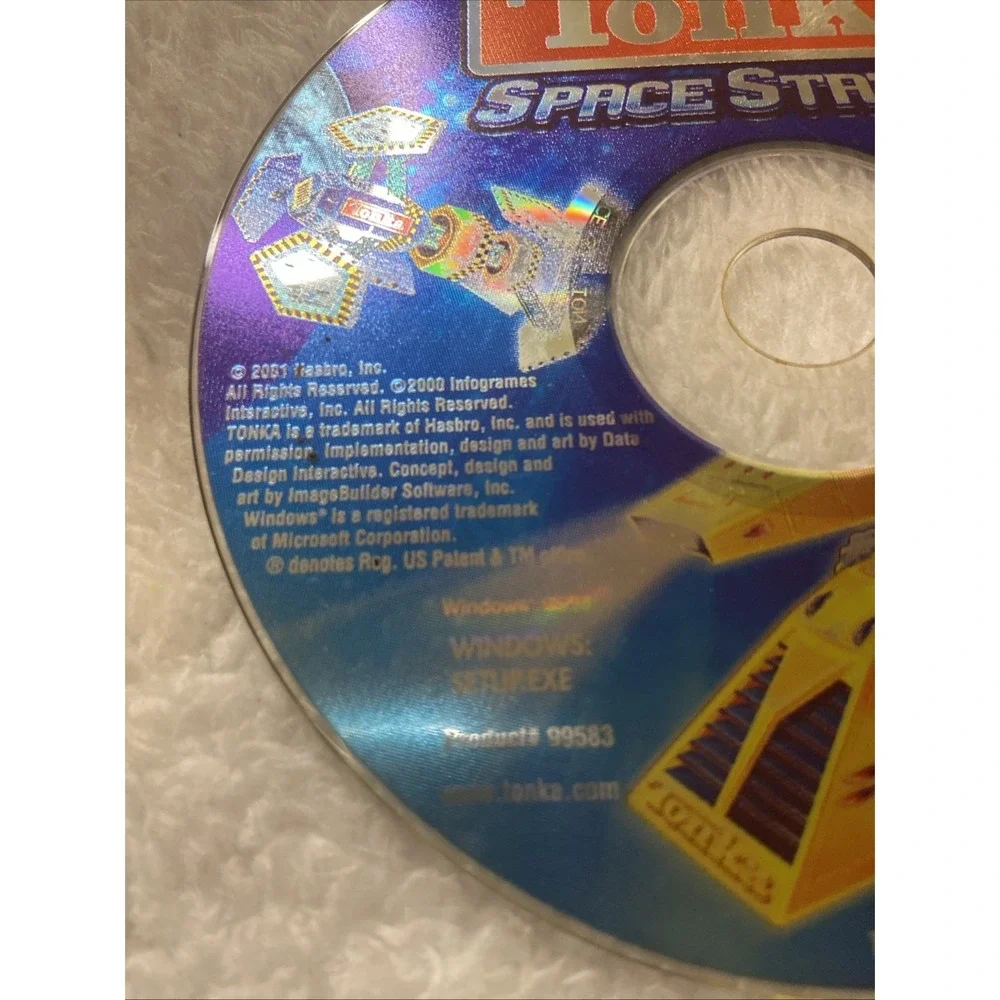 Tonka Space Station PC CD ROM Game Hasbro 2001 Disc Only